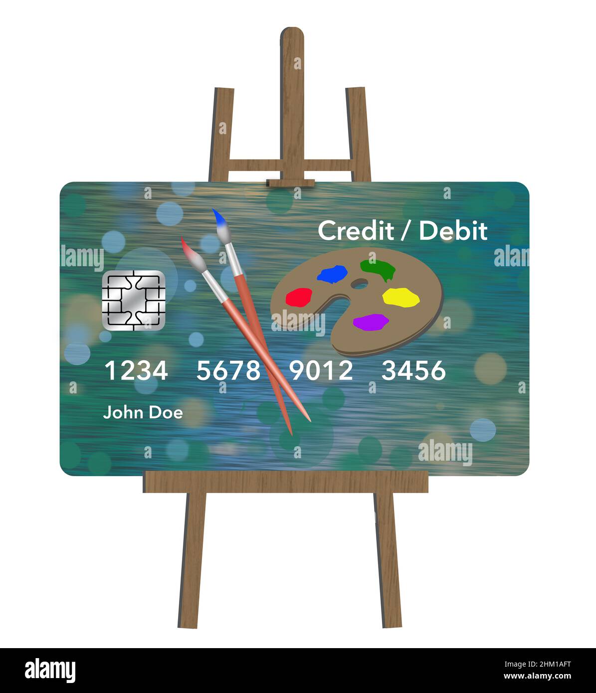 Customize your own credit card. A credit card or debit card is seen on