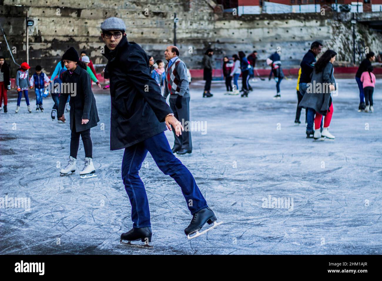 Various views of the Shimla ice skating rink Stock Photo Alamy