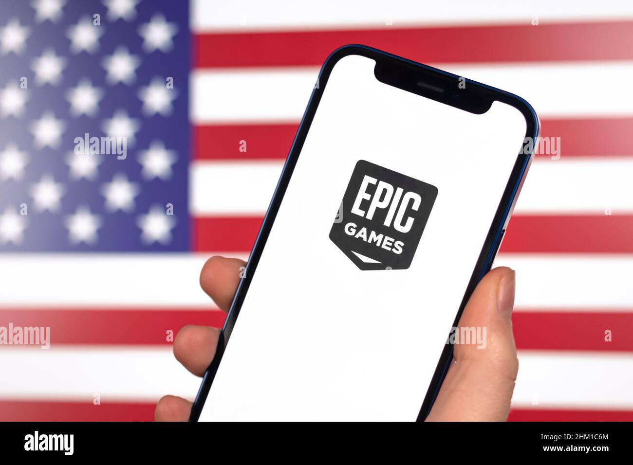 Epic games apple logo hi-res stock photography and images - Alamy