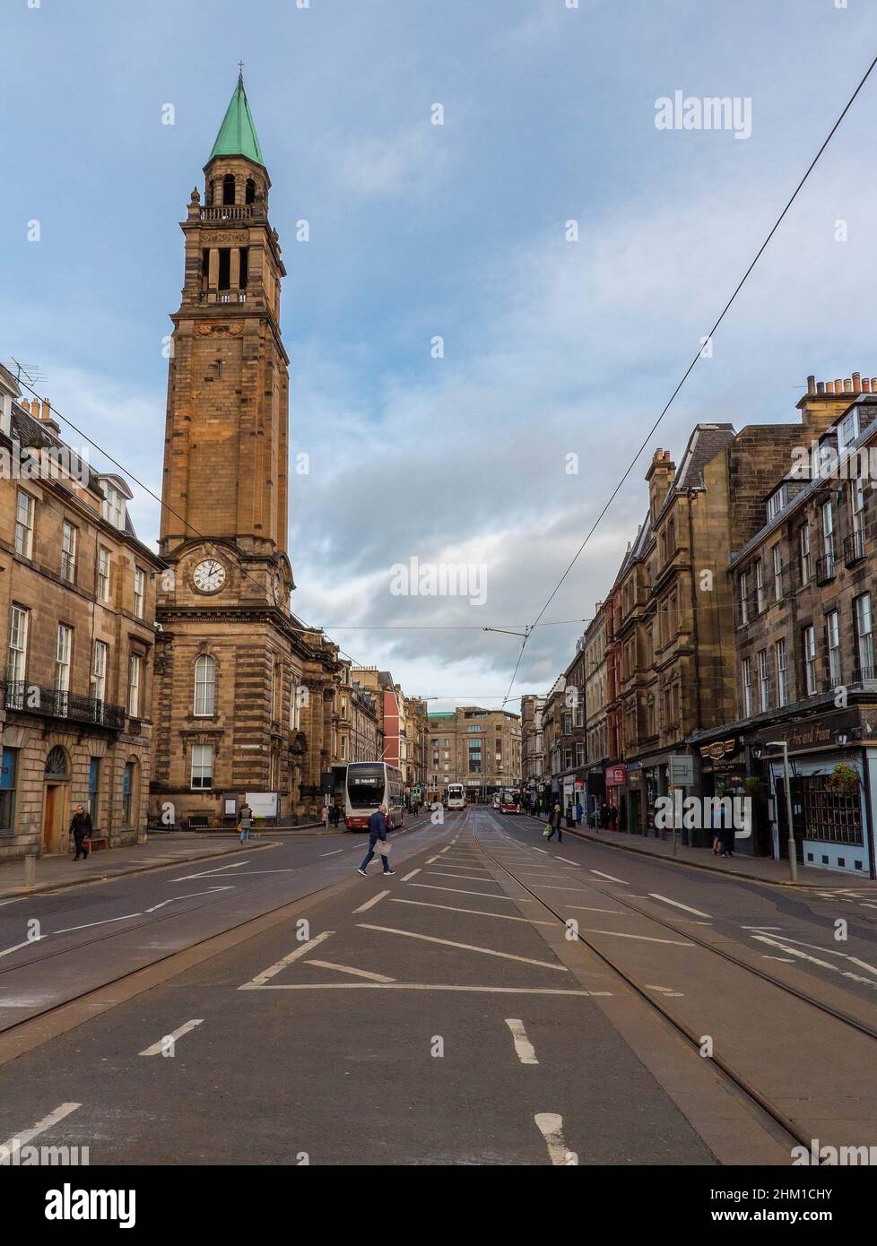 Shandwick Place which is a hub for business in the city centre of Edinburgh, Scotland, UK Stock Photo