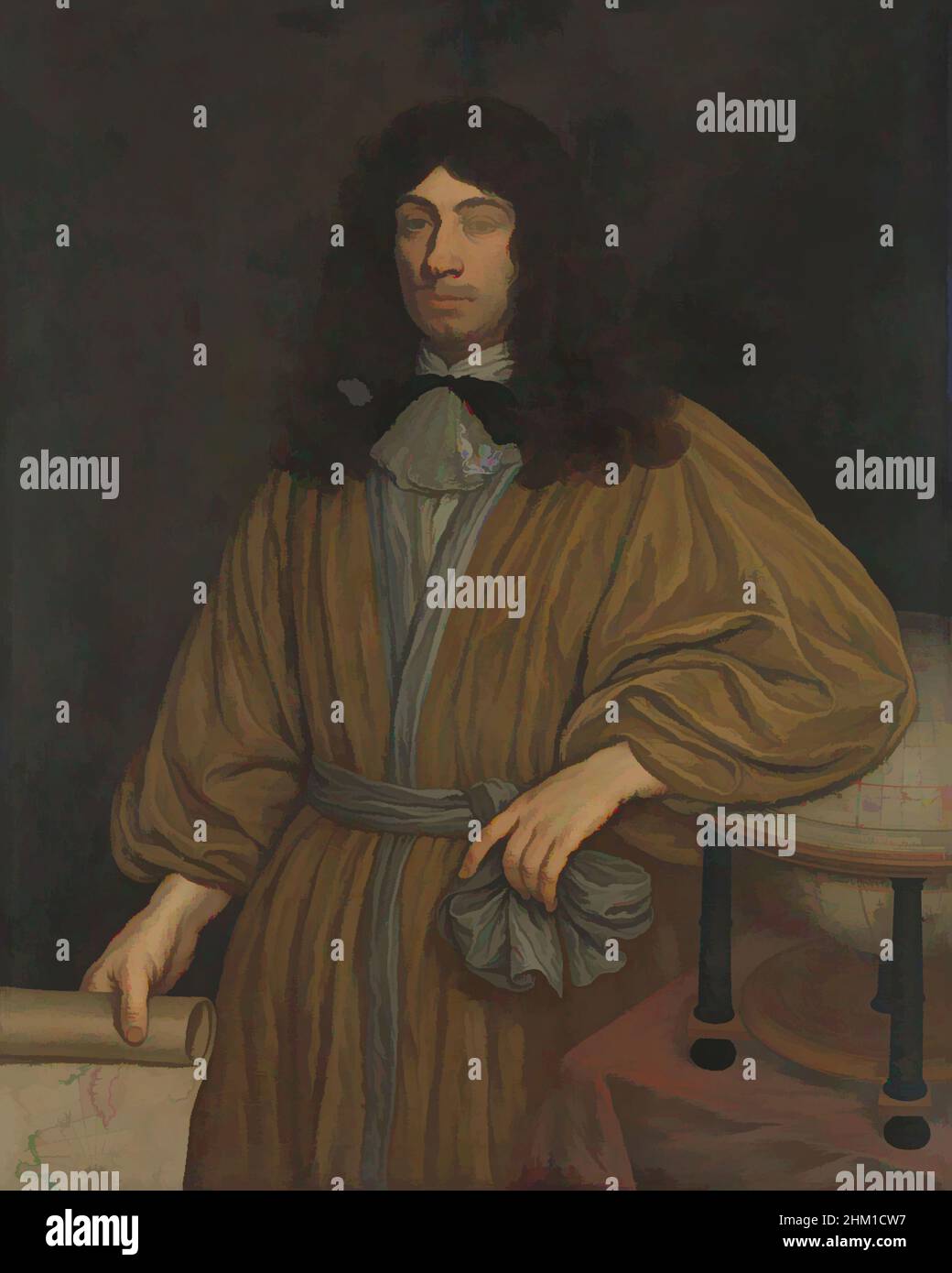 Art inspired by Johan Boudaen Courten (1635-1716), Lord of St Laurens, Schellach and Popkensburg. Councillor of Middelburg and Director of the East India Company, Portrait of Johan Boudaen Courten, Lord of St Laurens, Schellach and Popkensburg. Councillor of Middelburg and administrator, Classic works modernized by Artotop with a splash of modernity. Shapes, color and value, eye-catching visual impact on art. Emotions through freedom of artworks in a contemporary way. A timeless message pursuing a wildly creative new direction. Artists turning to the digital medium and creating the Artotop NFT Stock Photo