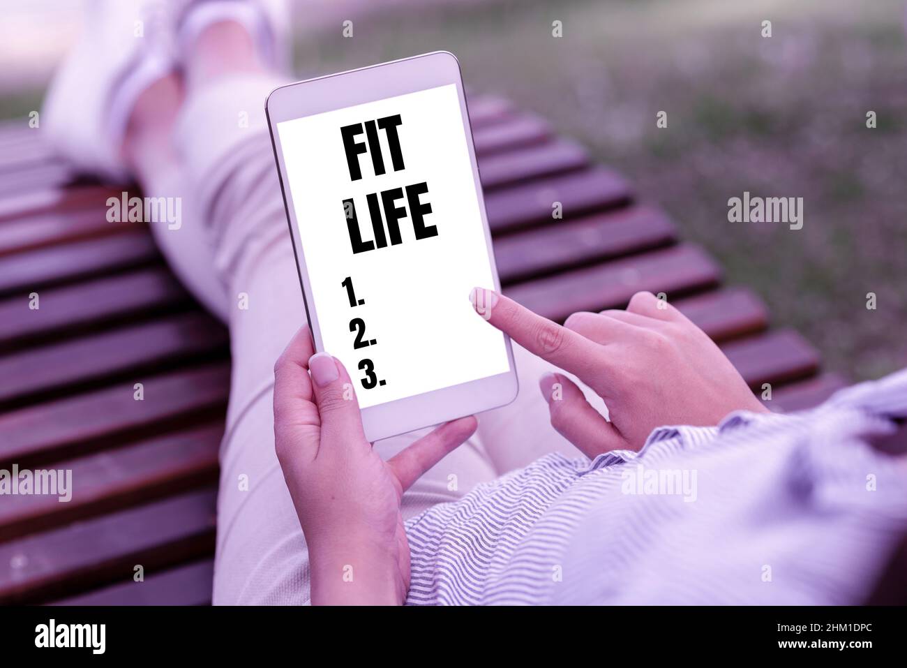 Hand writing sign Fit Life. Business idea maintaining a healthy weight