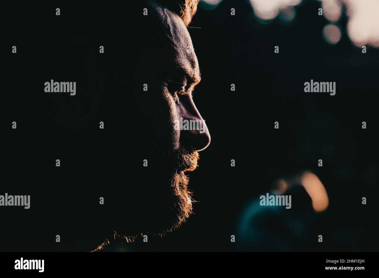 Black man dark african darkness hi-res stock photography and images - Alamy