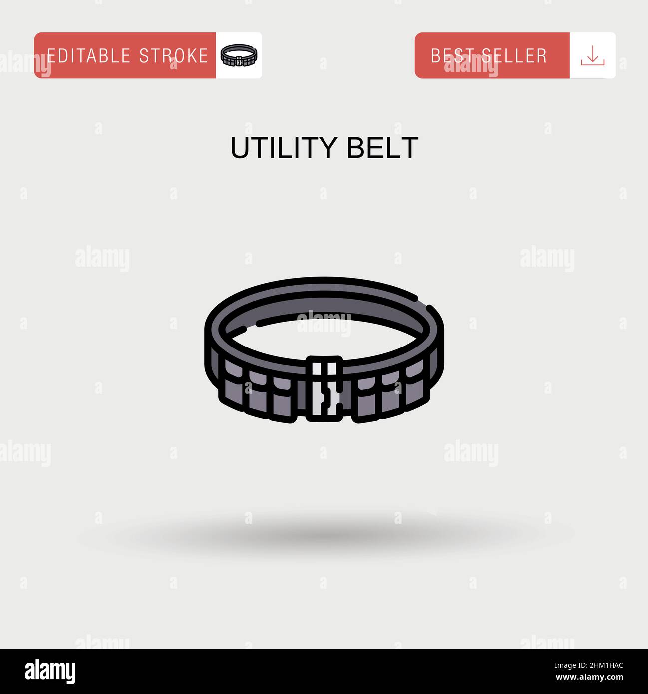Utility belt Simple vector icon Stock Vector Image & Art Alamy