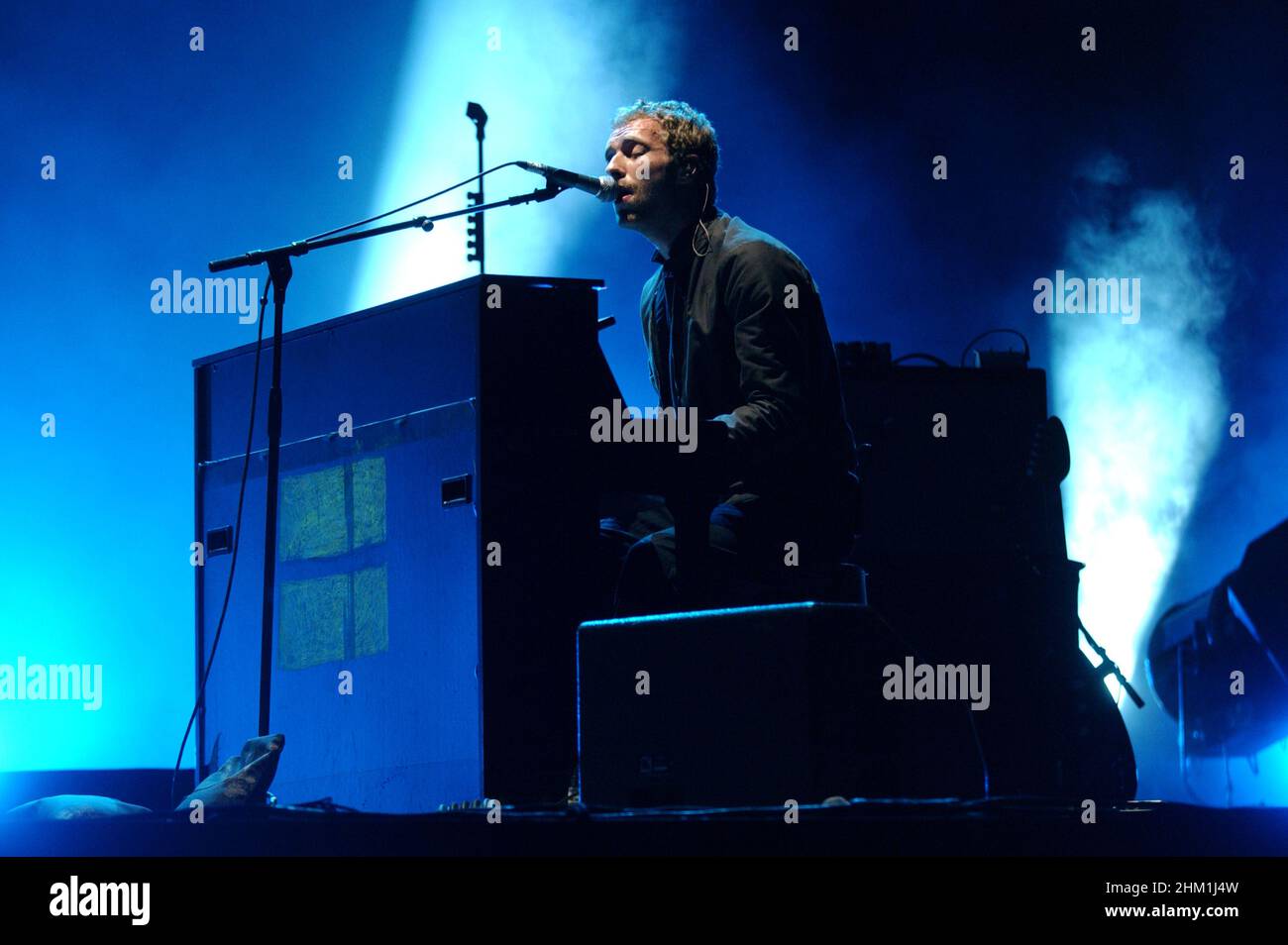 Drummer Will Champion, of Coldplay performs as they promote their fifth  studio album, Mylo Xyloto, released earlier this year, at The O2 Arena,  Greenwich, south London Stock Photo - Alamy