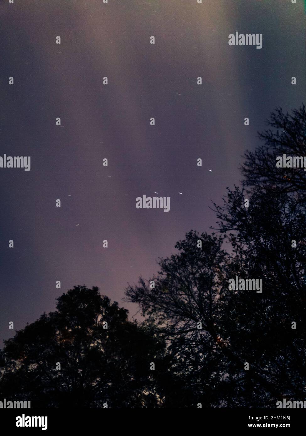 Light pillars sky hi-res stock photography and images - Alamy