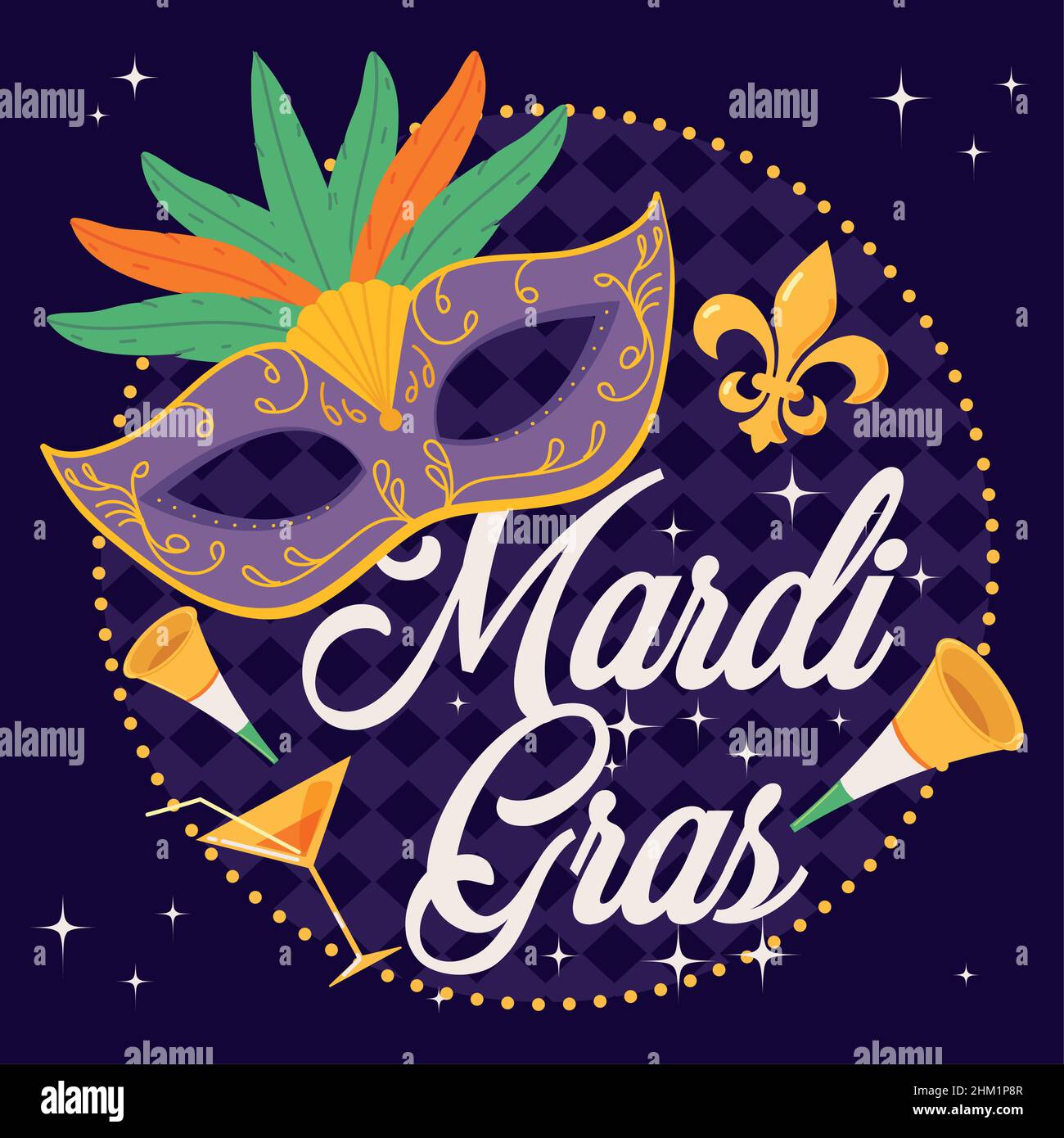 etsy mardi gras invitation