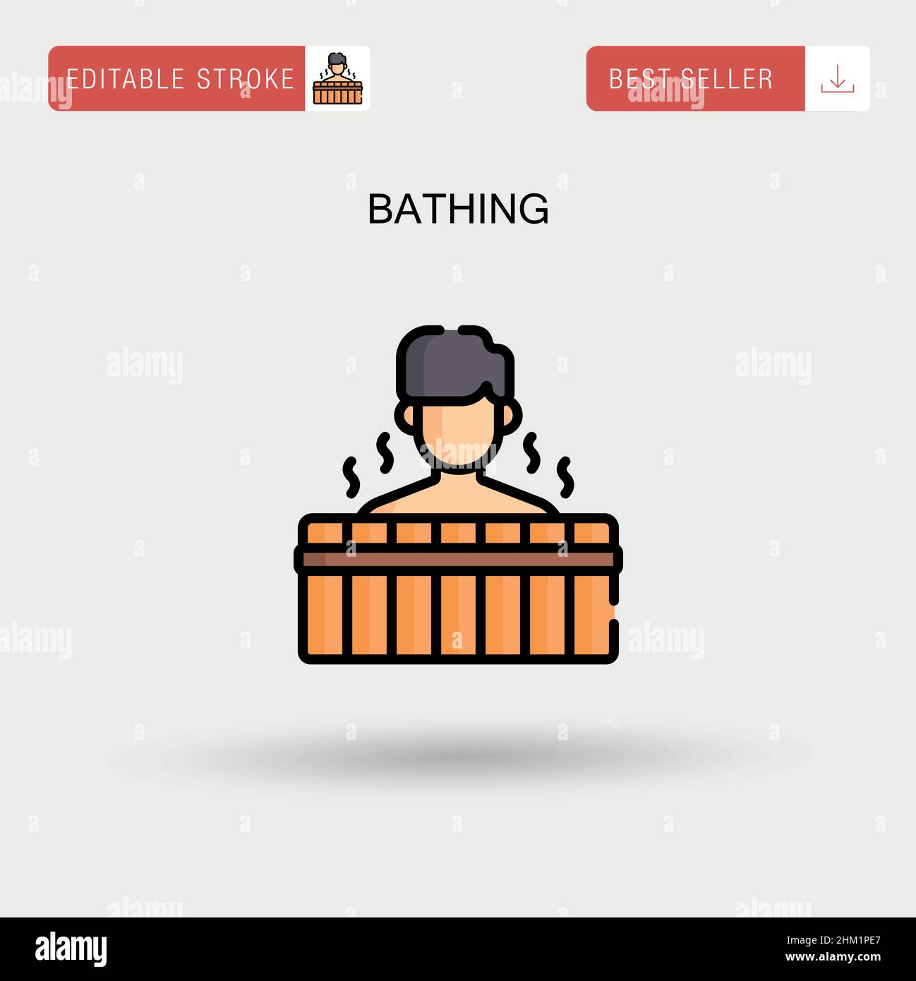 girl-bathing-stock-vector-images-alamy