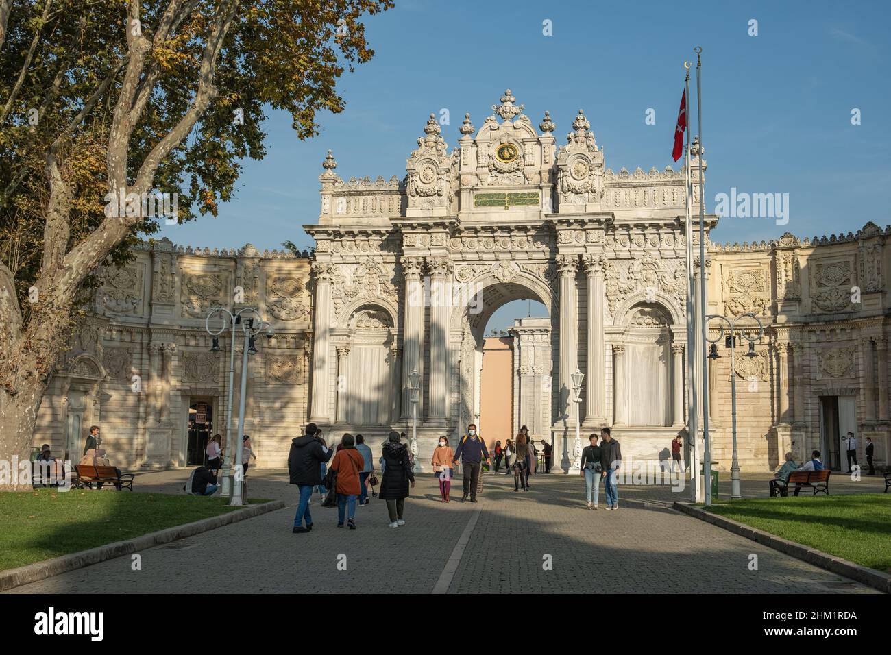 Dolmabahce Palace And Historical Gate Or Entrance Of Dolmabahce Palace dolmabahce-palace-and-historical-gate-or-entrance-of-dolmabahce-palace