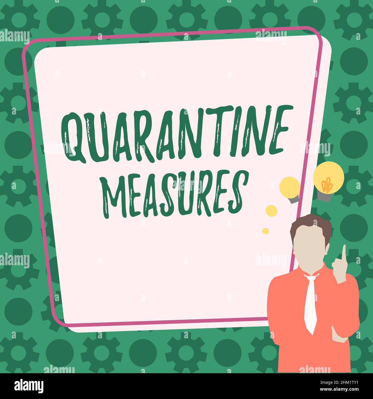 Text sign showing Quarantine Measures. Business overview safety ...