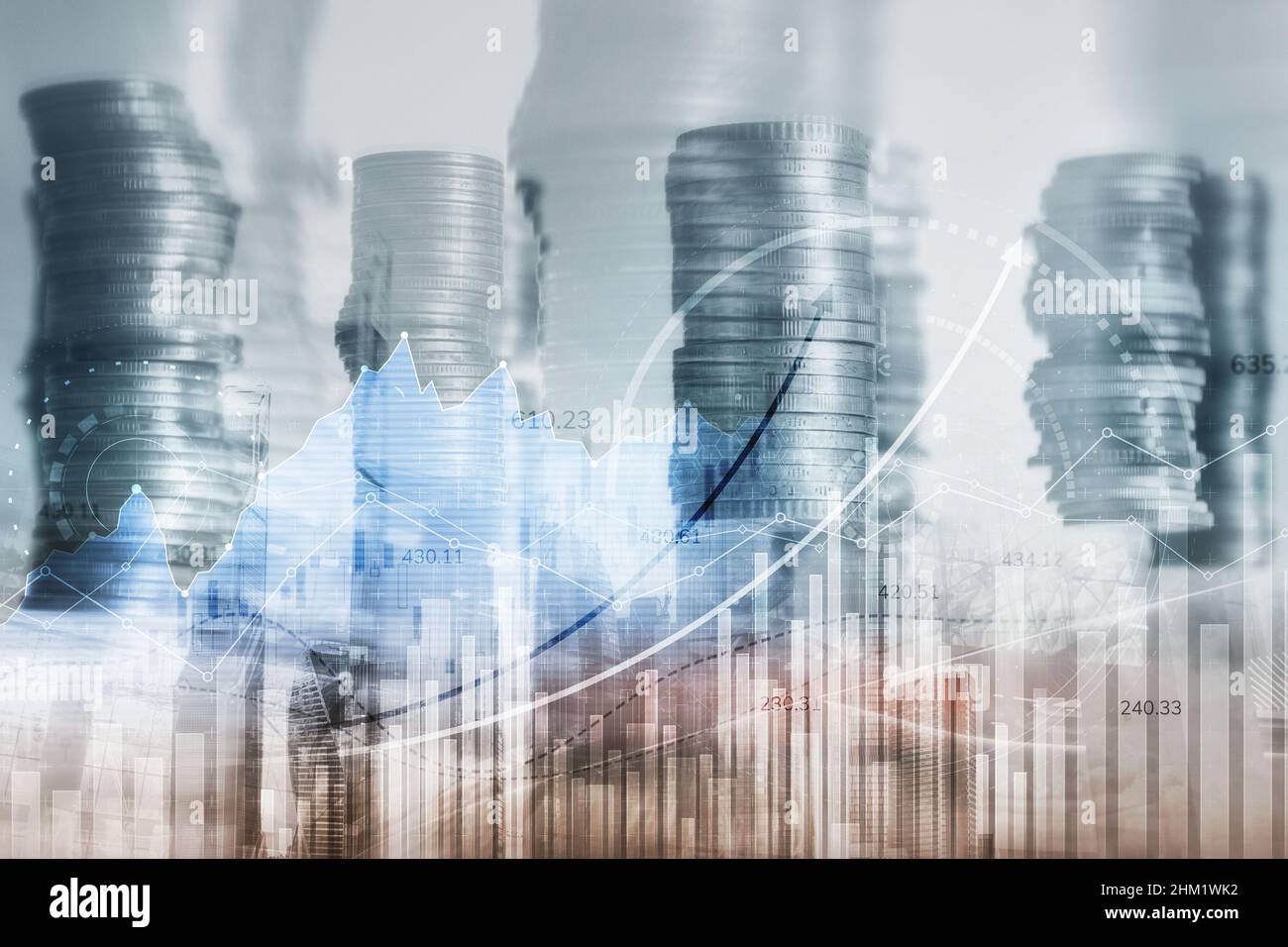 Business development. Positive dynamics. Growth area Stock Photo Alamy