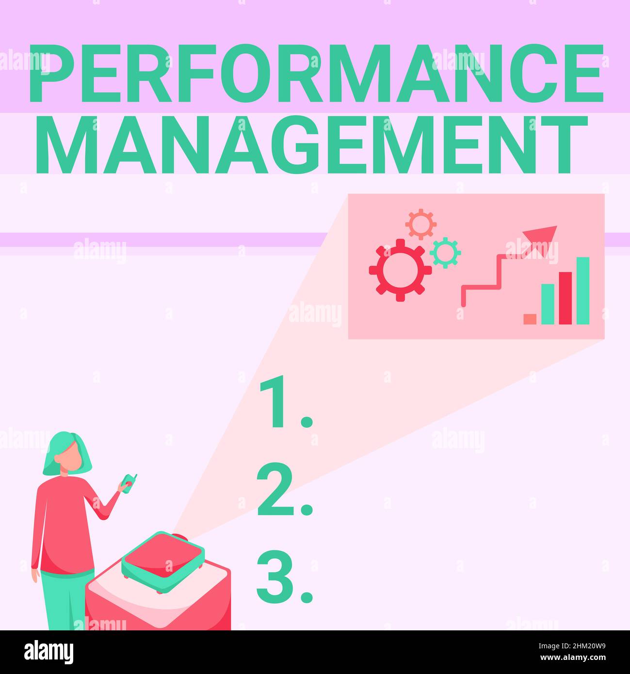 Performance Management Contribution Sign displaying Performance Management. Internet Concept Improve ...