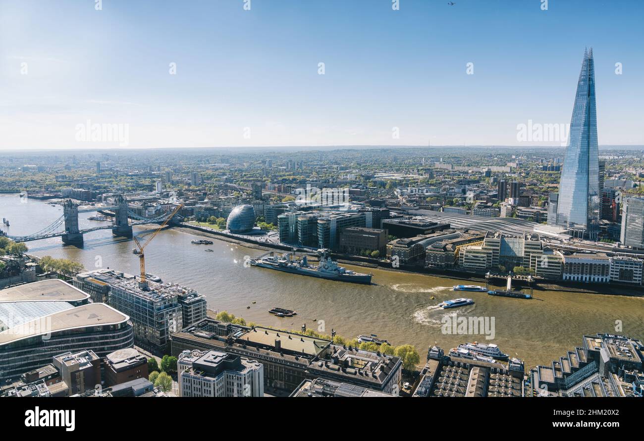 Aerial city of london hi-res stock photography and images - Alamy