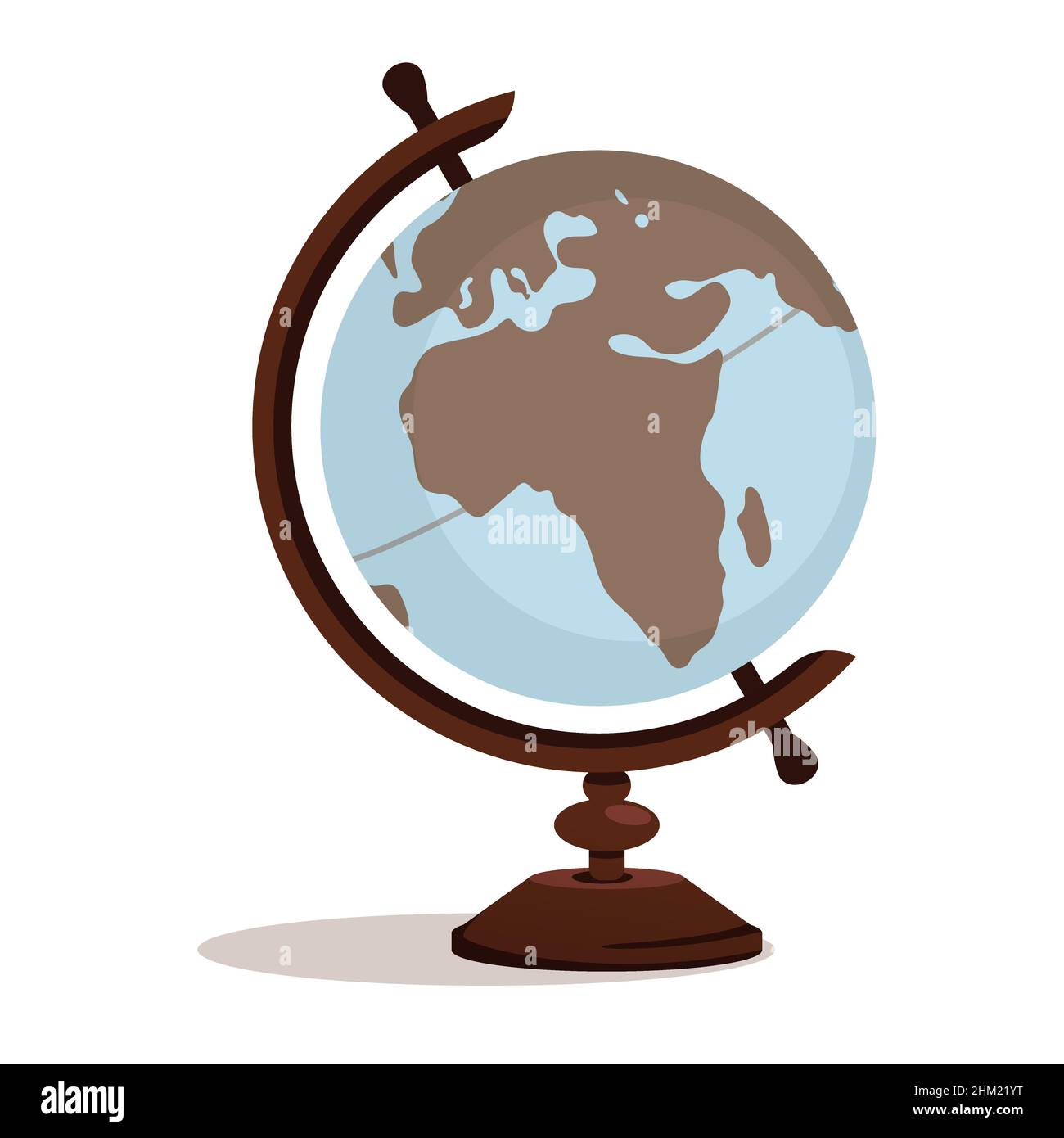 Vector cartoon style illustration of a globe Stock Vector