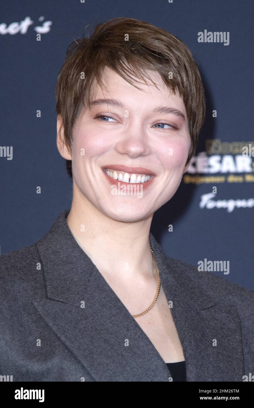 Lea Seydoux attending the Cesar 2022 Nomines Lunch at Le Fouquet's  restaurant in Paris, France on February 06, 2022. Photo by Aurore  Marechal/ABACAPRESS.COM Stock Photo - Alamy
