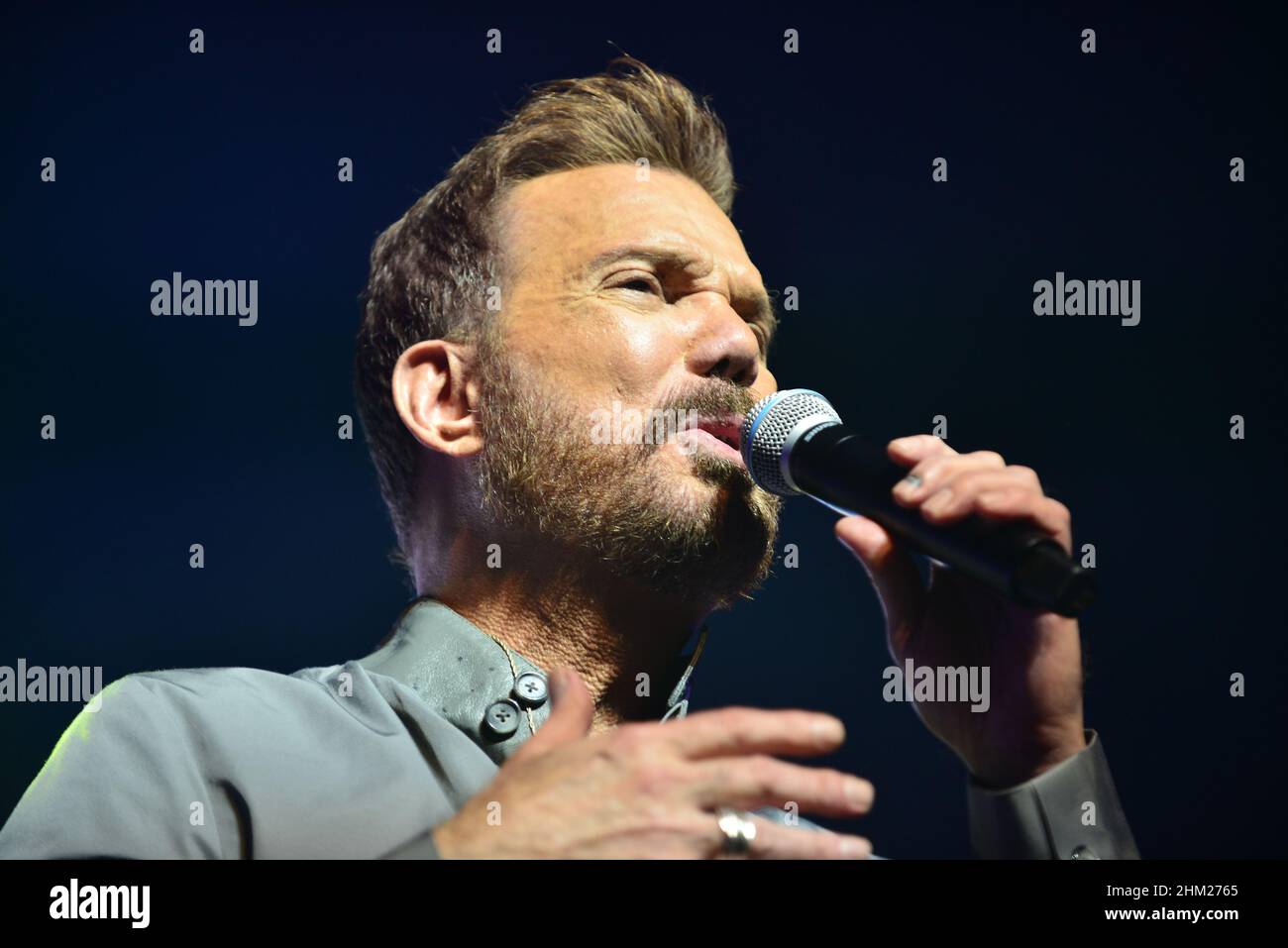 MIAMI, FL - FEBRUARY 05: Willy Chirino performs live on stage at James L. Knight Center on February 05, 2022 in Miami, Florida. (Photo by JL/Sipa USA) Credit: Sipa USA/Alamy Live News Stock Photo