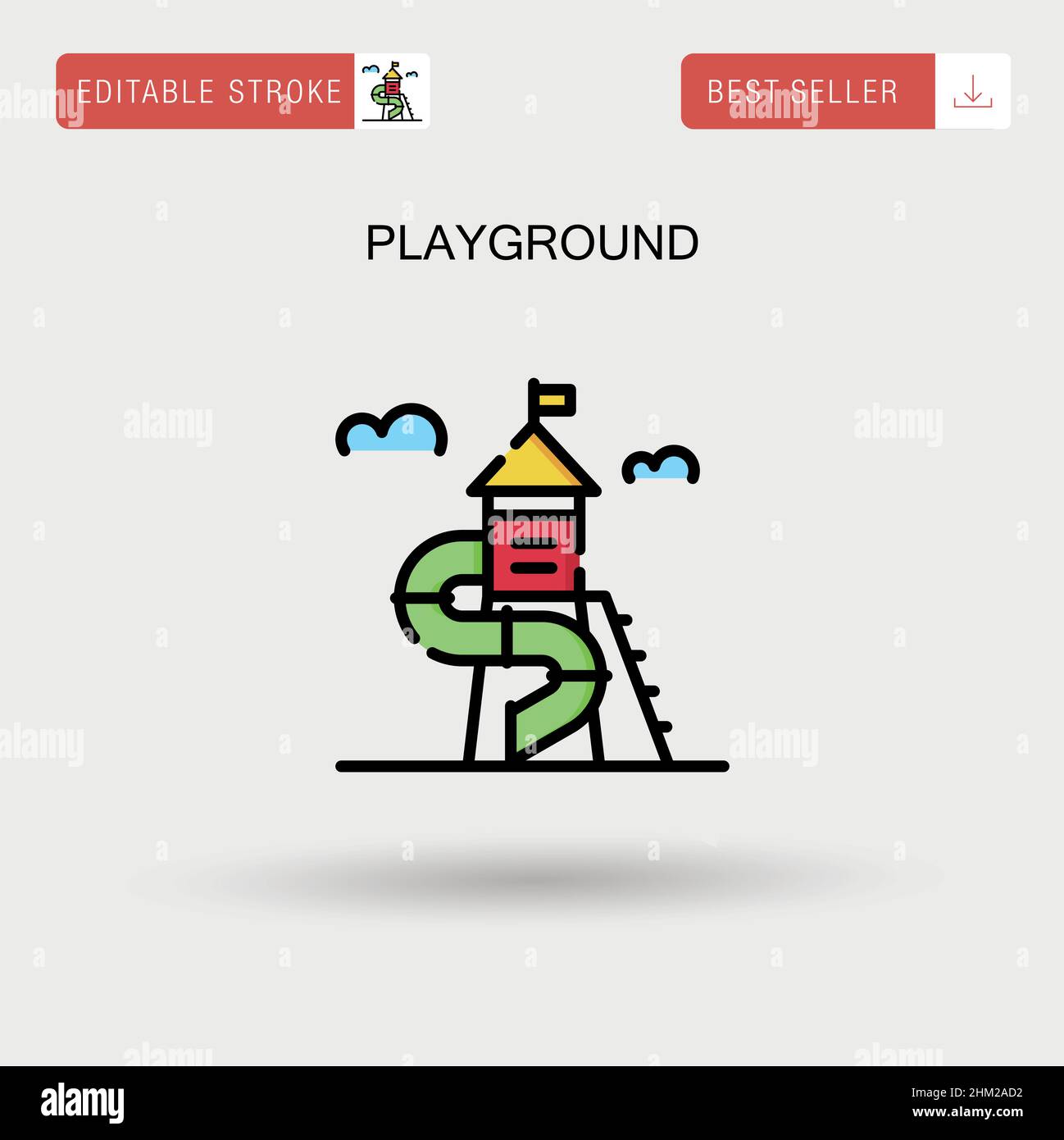 Playground Simple vector icon Stock Vector Image & Art - Alamy
