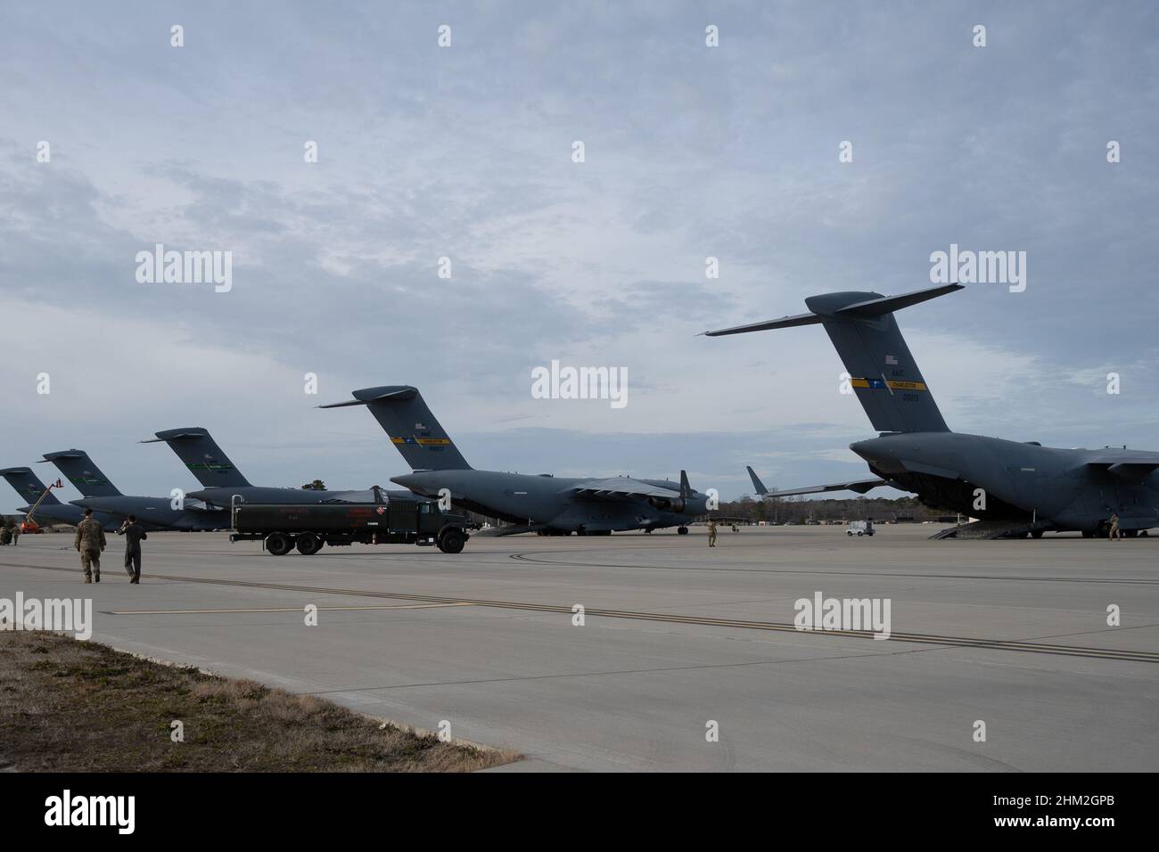 U.S. Air Force Airmen from Pope Army Airfield, North Carolina, and U.S