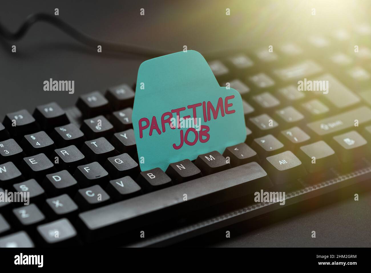 Part Time Tech Sign Hand writing sign Part Time Job. Internet Concept Working a few hours ...