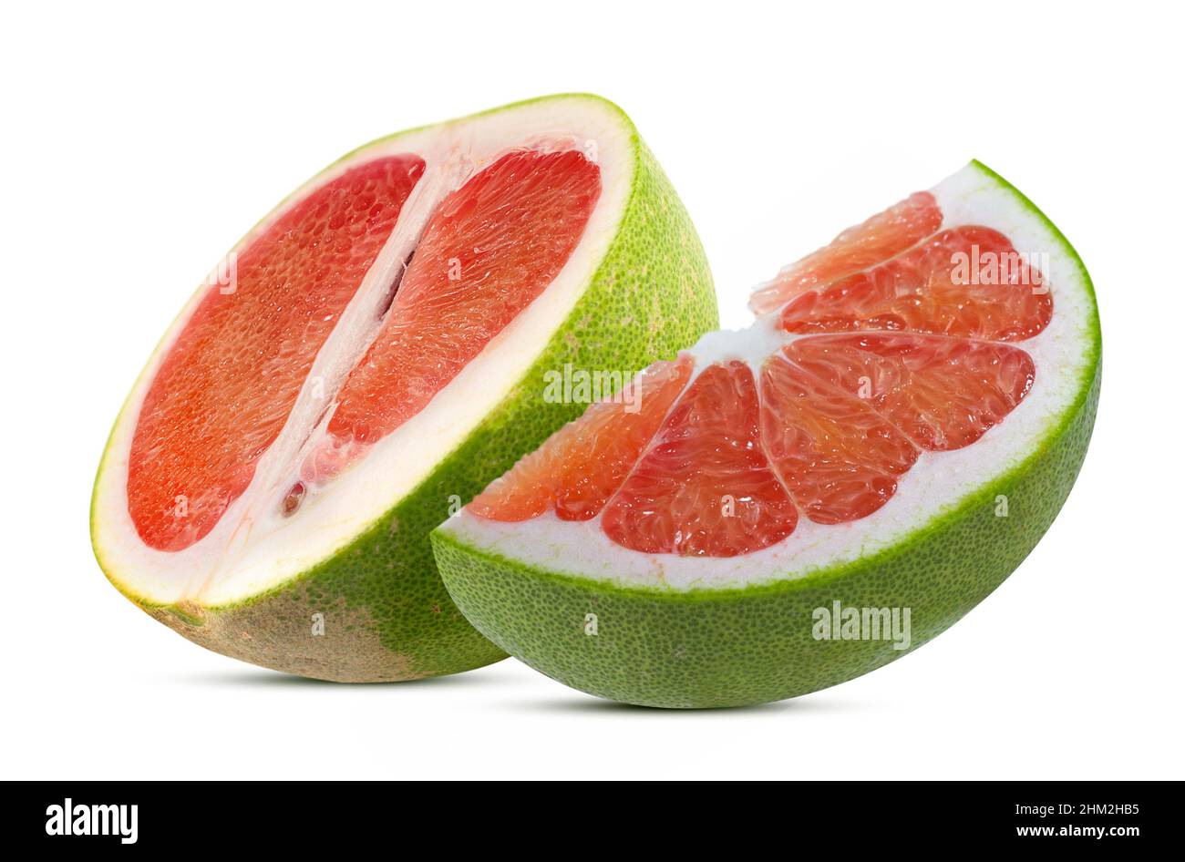 Pomelo or grapefriut isolated on white background Stock Photo