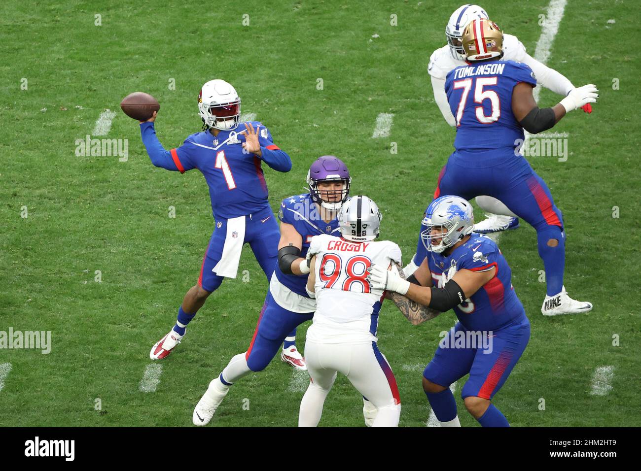 February 6, 2022: Allegiant Stadium during the NFL Pro Bowl game at Allegiant  Stadium in Las Vegas, Nevada. Darren Lee/CSM Stock Photo - Alamy