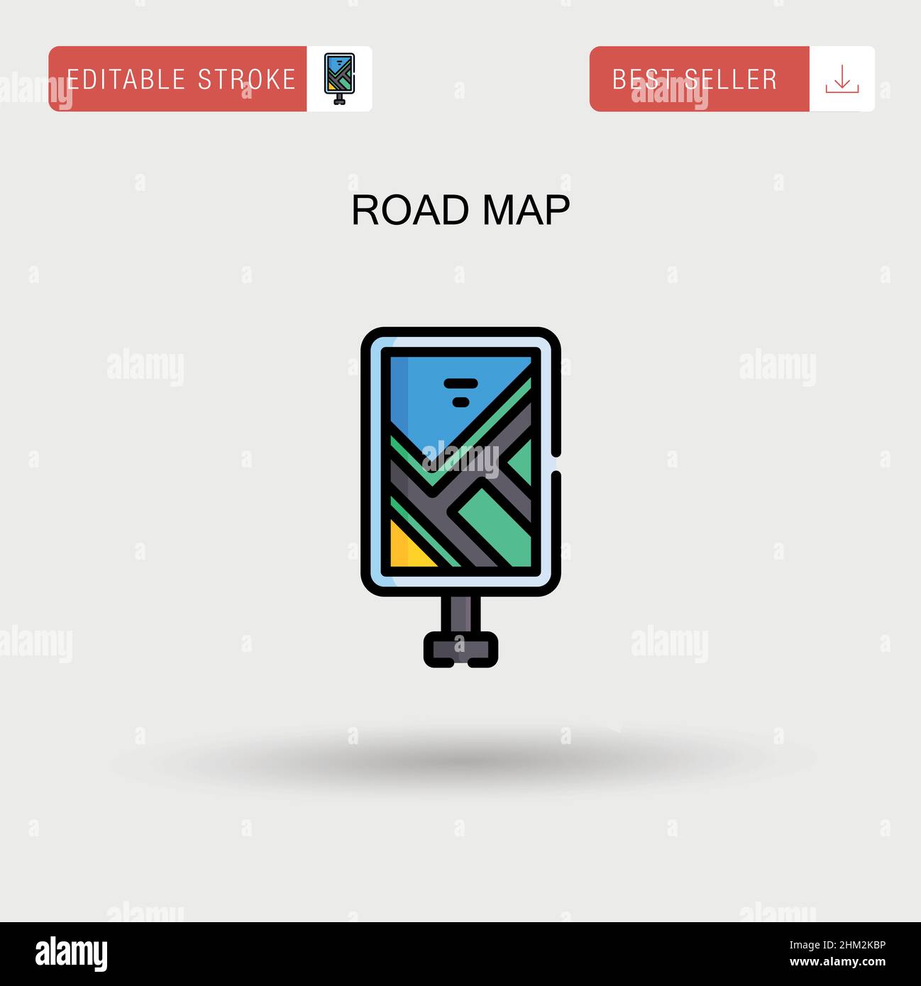Road map vector hi-res stock photography and images - Alamy