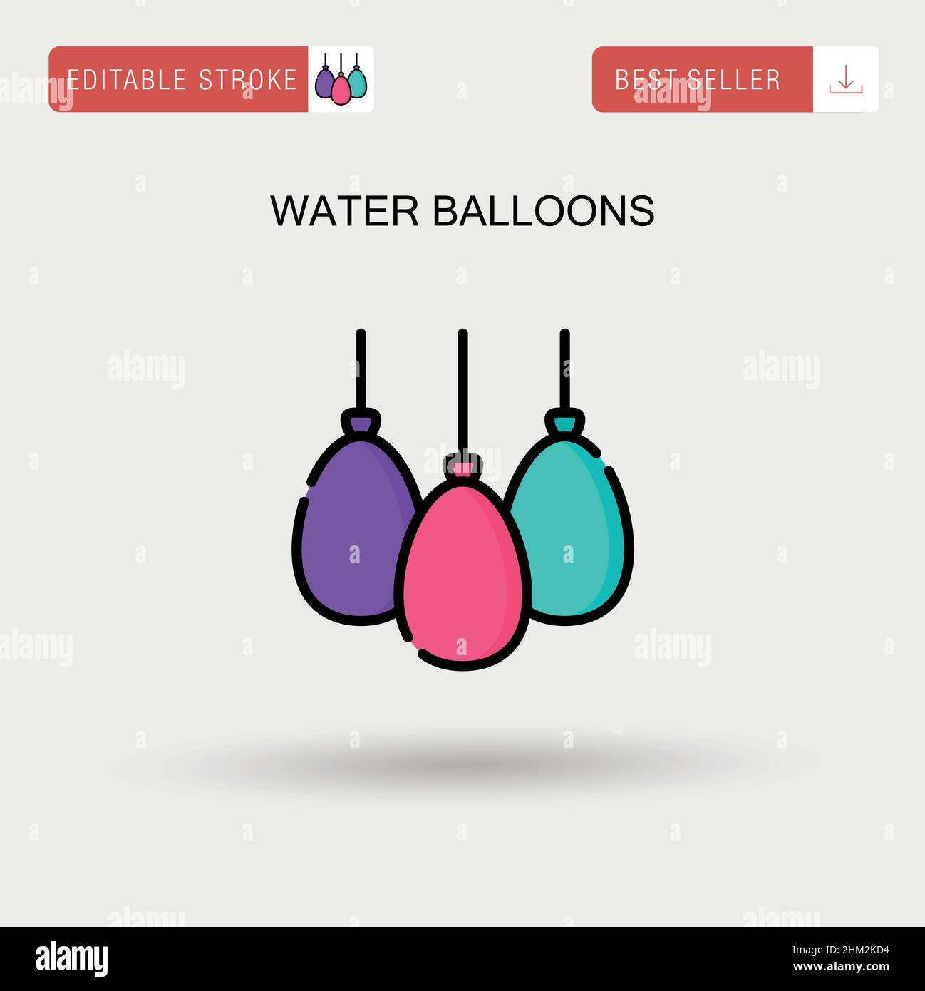 Water balloon Stock Vector Images Alamy