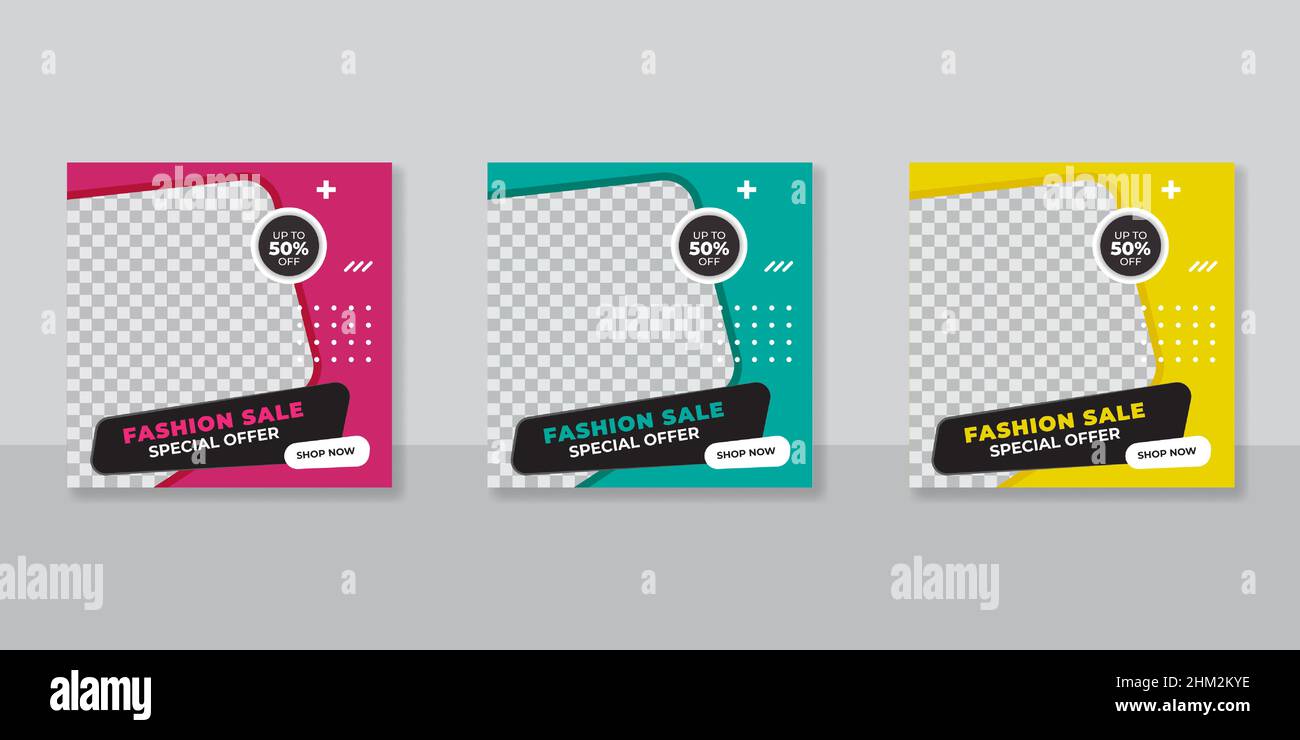 Editable template post for social media ad. web banner ads for ...