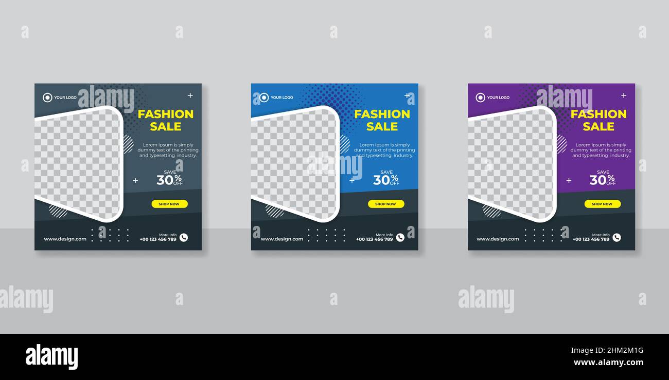 Editable template post for social media ad. web banner ads for ...