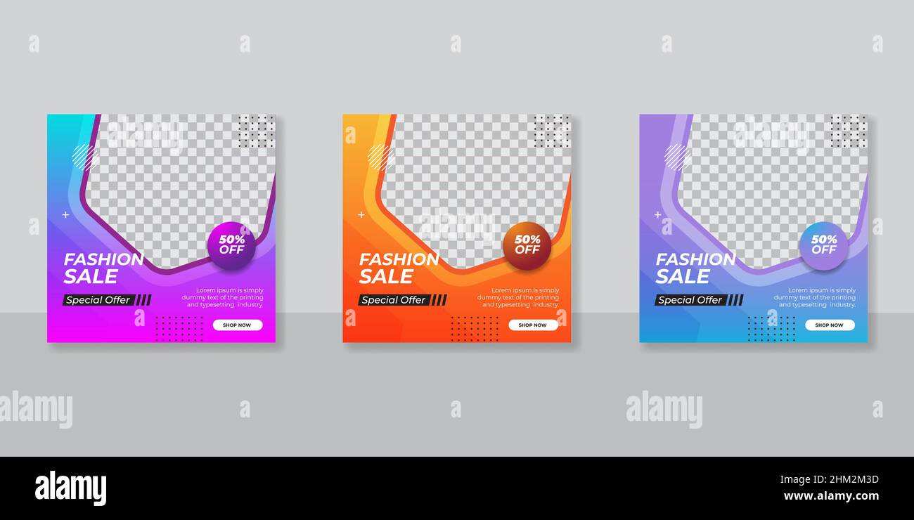 Editable template post for social media ad. web banner ads for ...