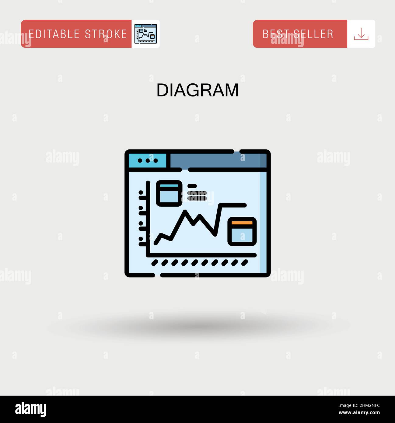 Diagram Simple vector icon Stock Vector Image & Art - Alamy