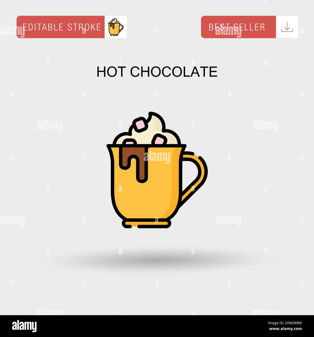 Hot chocolate Simple vector icon Stock Vector Image & Art Alamy