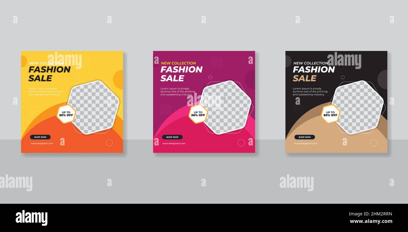 Modern promotion square web banner for social media mobile apps.Elegant ...