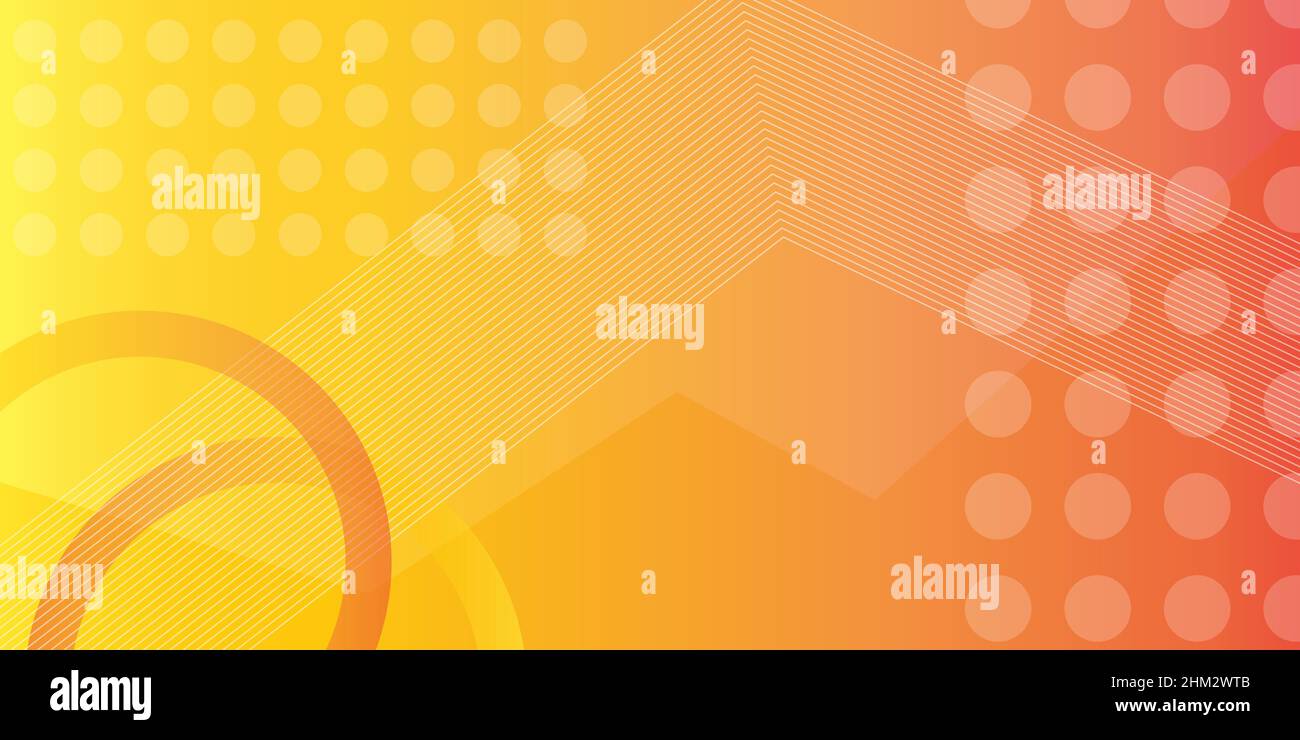 Orange abstract background wrapped in circle and line design Stock Vector