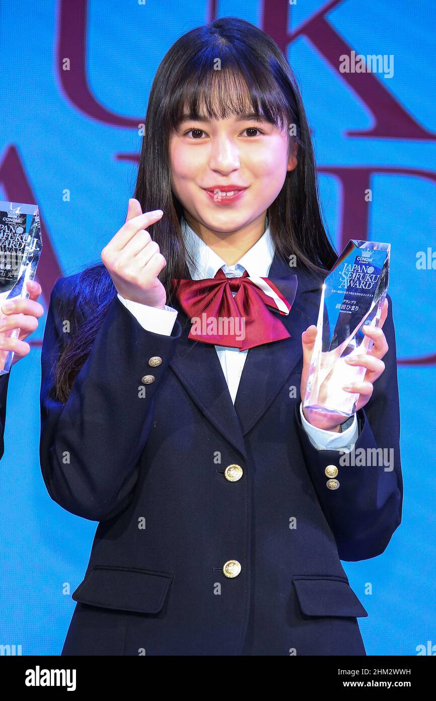 Tokyo, Japan. 06th Feb, 2022. The 9th Nihon Seifuku Award was held. Japanese actor Himari Oda, The Grand Prix was awarded. on February 6, 2022 in Tokyo, Japan. (Photo by Kazuki Oishi/Sipa USA) Credit: Sipa USA/Alamy Live News Stock Photo