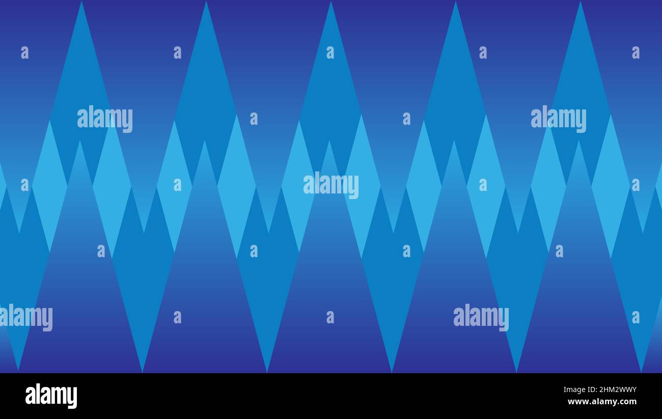 Blue background wrapped in mosaic line design Stock Vector