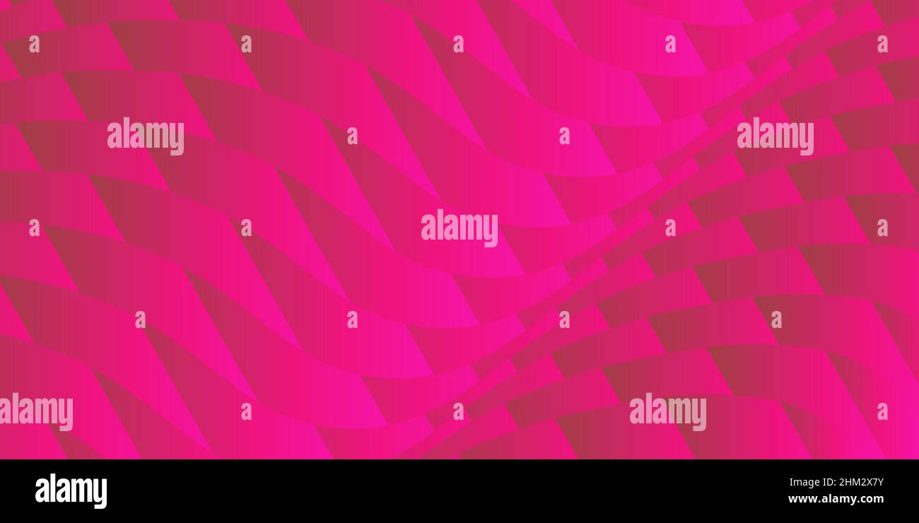 Pink background wrapped abstract design wave pattern line Stock Vector