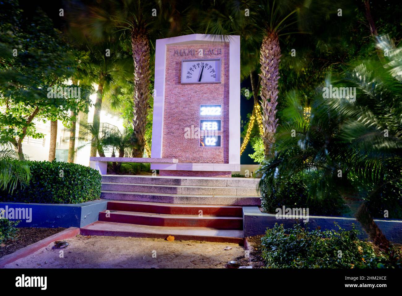 Miami Beach, FL, USA February 2, 2022 Iconic Miami Beach Ocean Drive