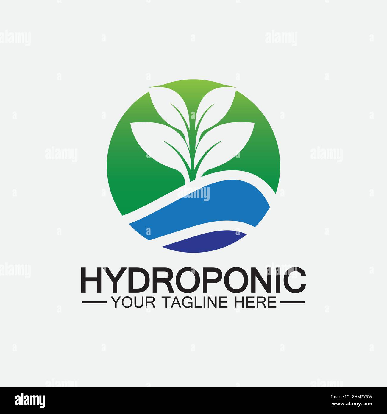 Hydroponic logo vector icon illustration design Stock Vector Image ...