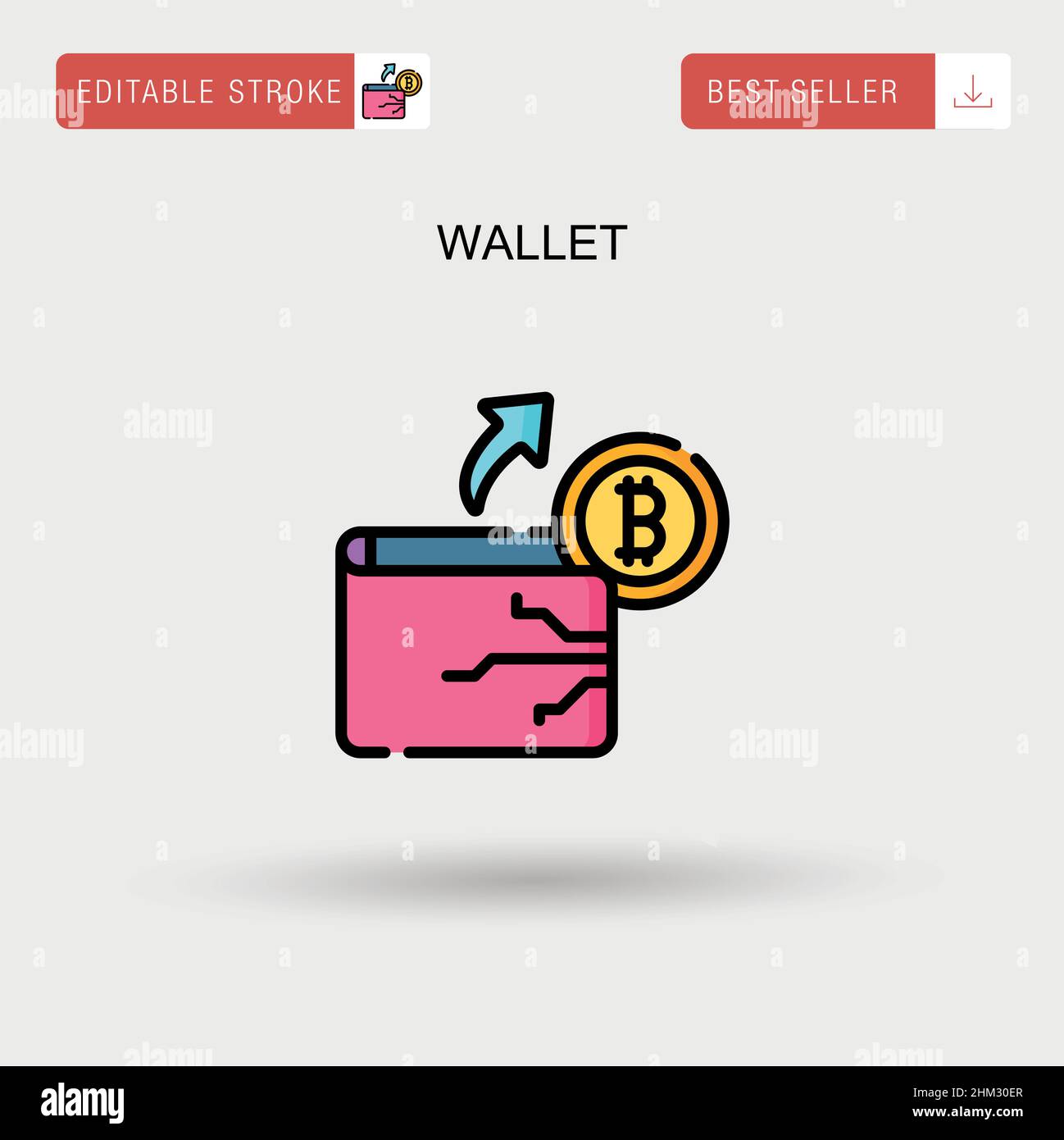 Wallet Simple vector icon Stock Vector Image & Art - Alamy