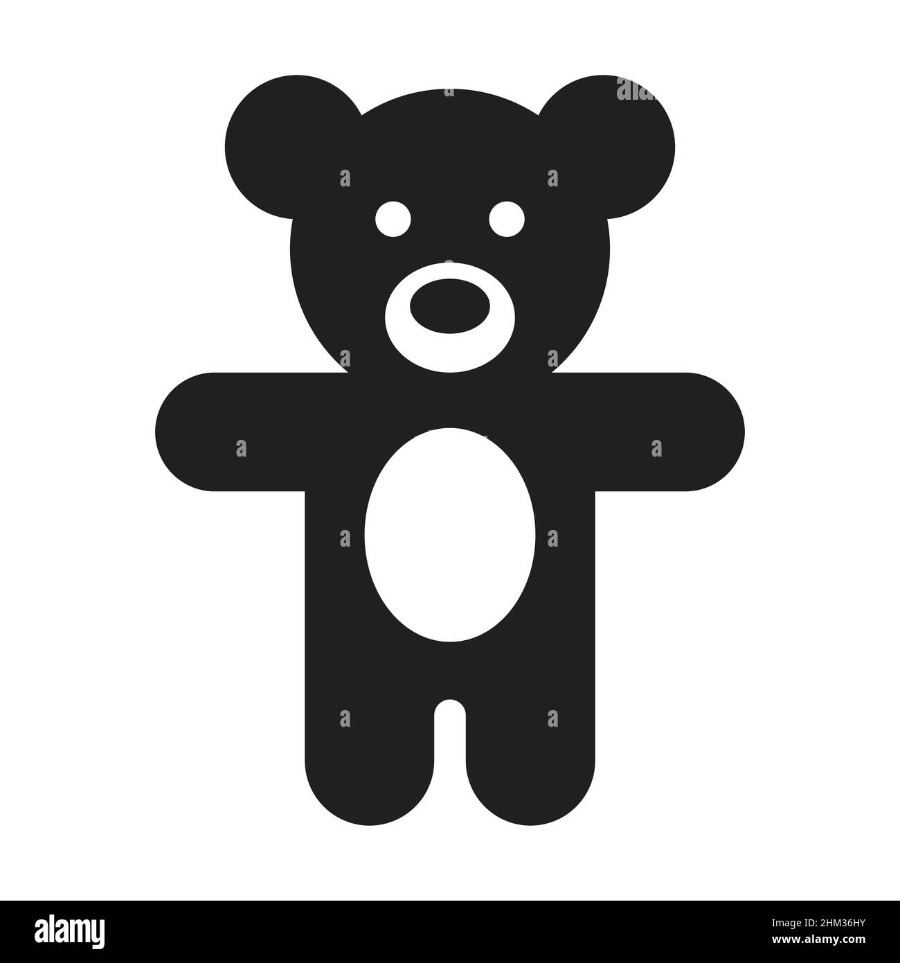 bear doll icon vector for graphic design, logo, website, social media, mobile app, UI illustration Stock Vector