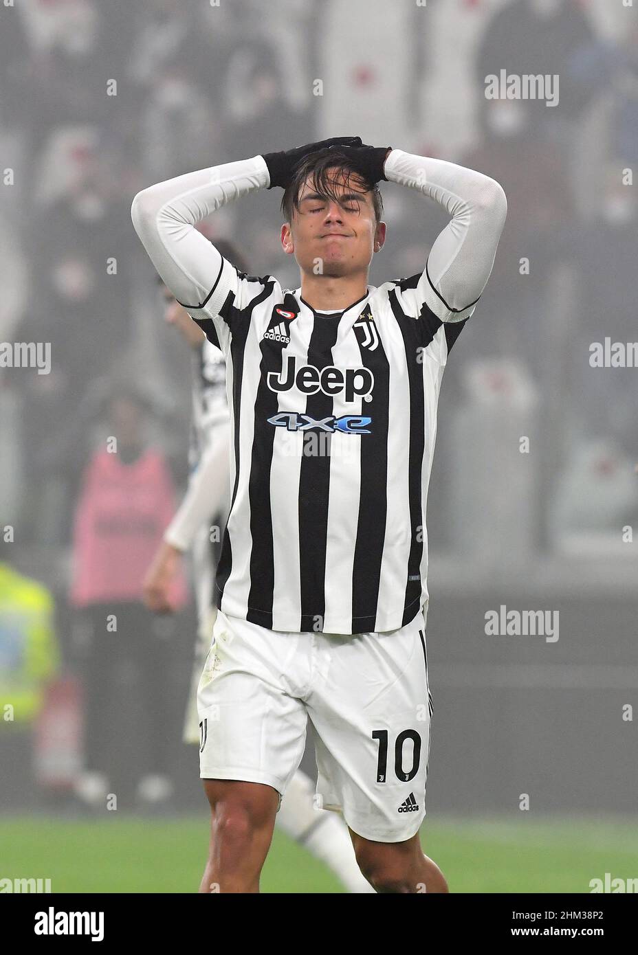 Paulo Dybala of Juventus FC in action during the Serie A 2021/22 match  between Juventus FC and Hellas Verona FC at Allianz Stadium on February 06,  202 Stock Photo - Alamy