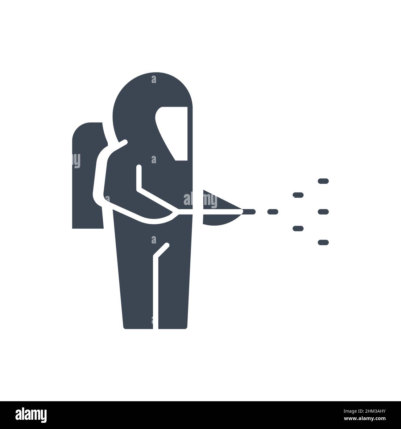 Disinfection related vector glyph icon Stock Vector