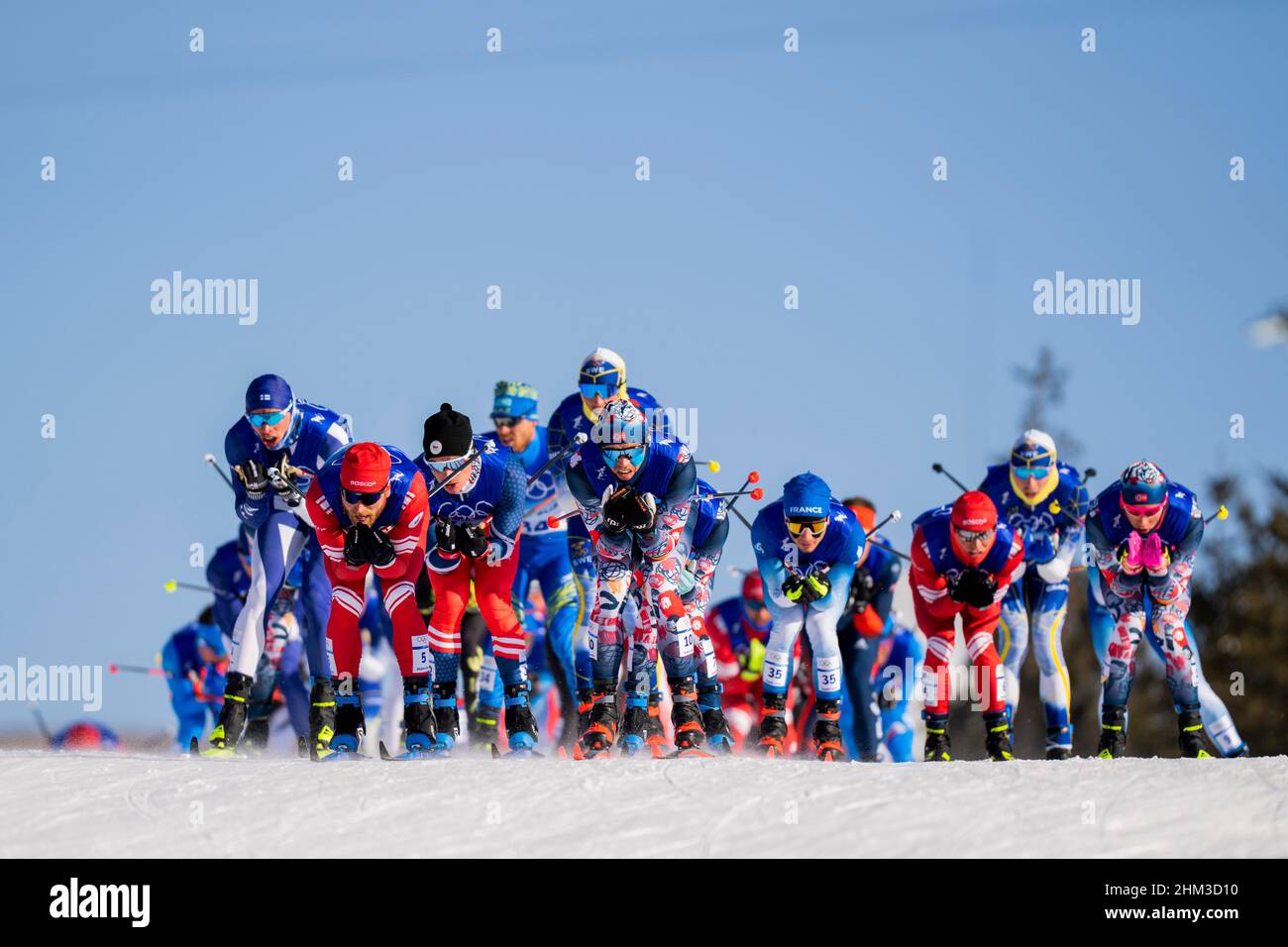 Zhangjiakou, China 20220206.Pål (Paal) Golberg from Norway under 15 km x 15 km Skiathlon for men during the Winter Olympics in Beijing 2022. Photo: Fredrik Varfjell / NTB Stock Photo