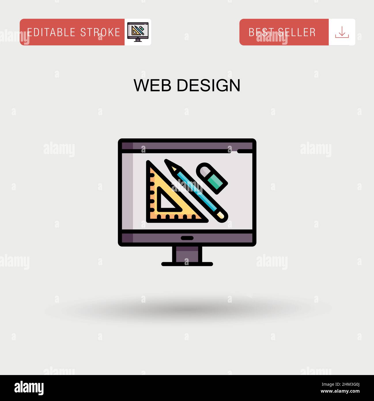 Web design Simple vector icon Stock Vector Image & Art - Alamy
