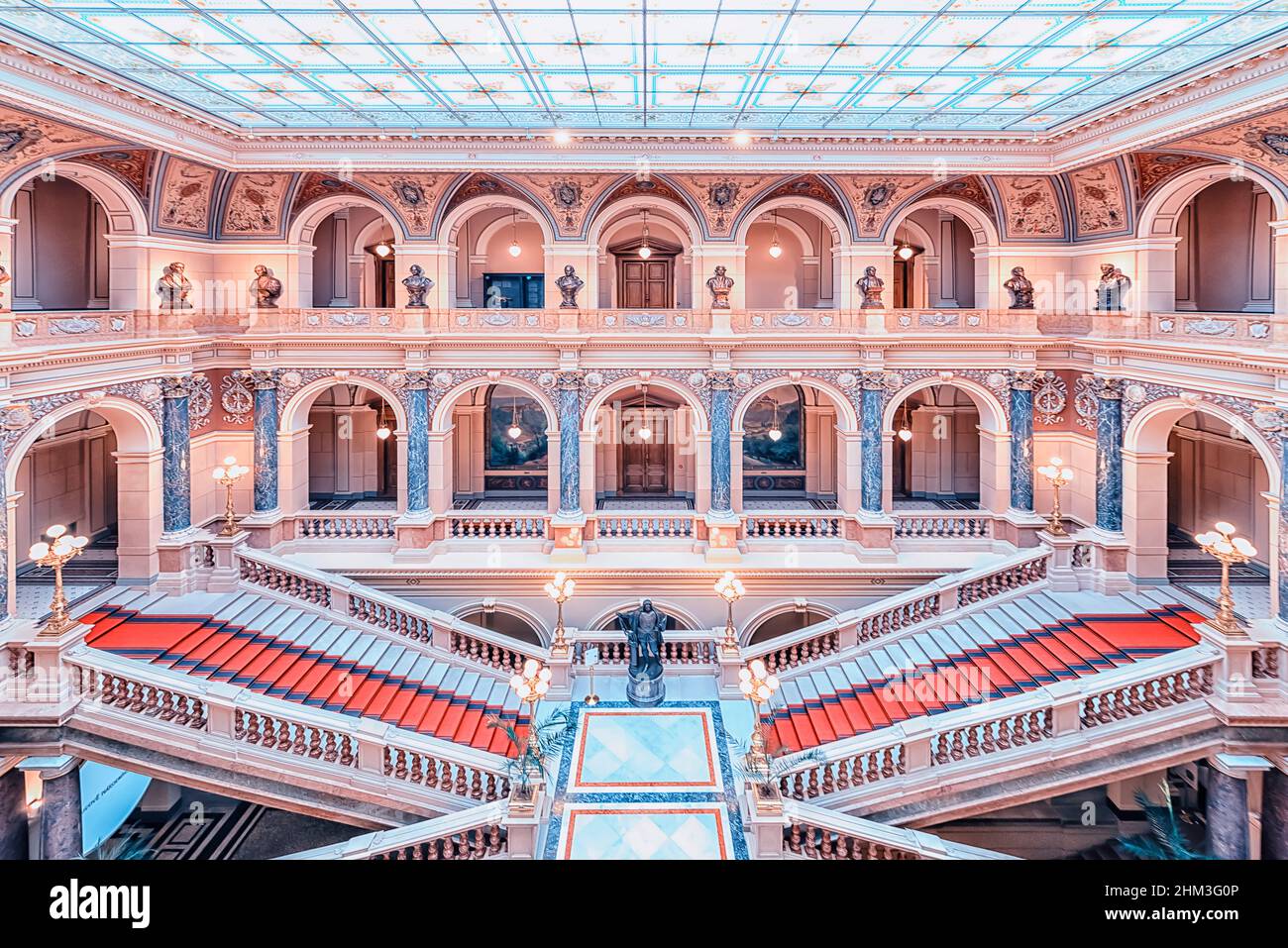 Inside the National Museum in Prague Stock Photo Alamy