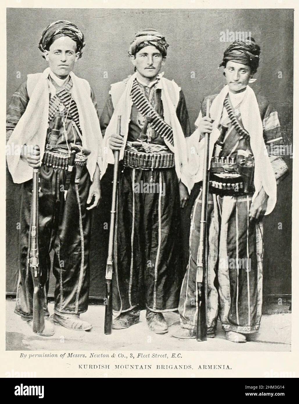 Kurdish Mountain Brigades, Armenia from the book '  The living races of mankind ' Vol 1 by Henry Neville Hutchinson,, editors John Walter Gregory, and Richard Lydekker, Publisher: London,  Hutchinson & co 1901 Stock Photo