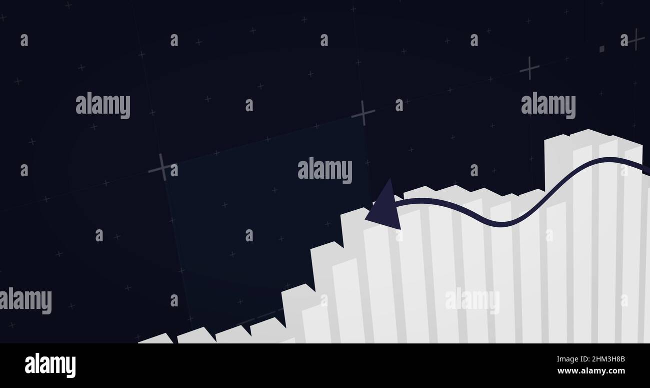Image of diagram over data processing Stock Photo - Alamy