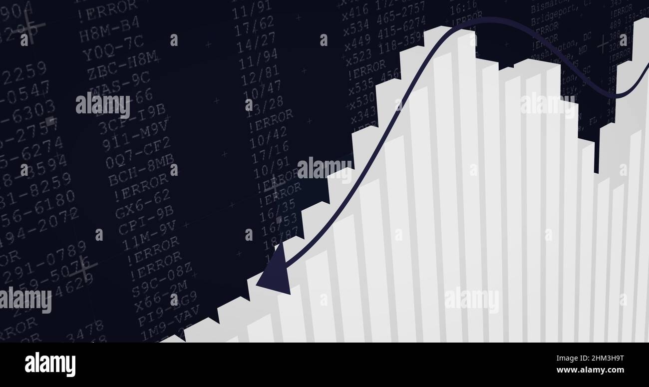 Image of diagram over data processing Stock Photo - Alamy