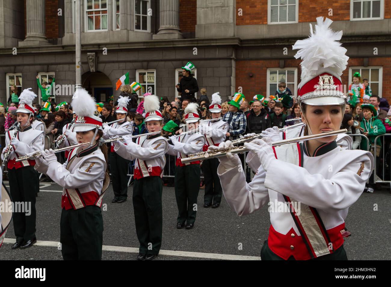 St Patrick's Day celebration in Dublin, Ireland Stock Photo